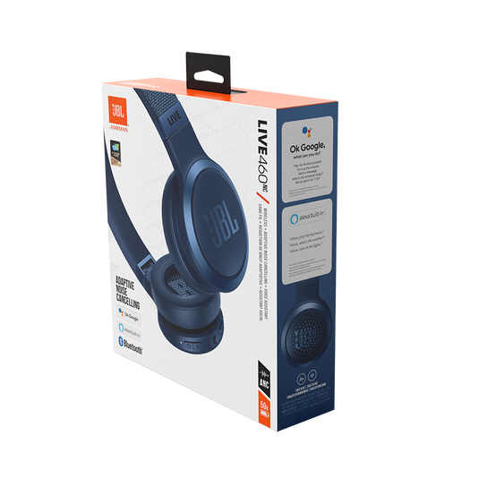 JBL Live 460NC - Blue - Wireless on-ear NC headphones - Detailshot 10 image number null